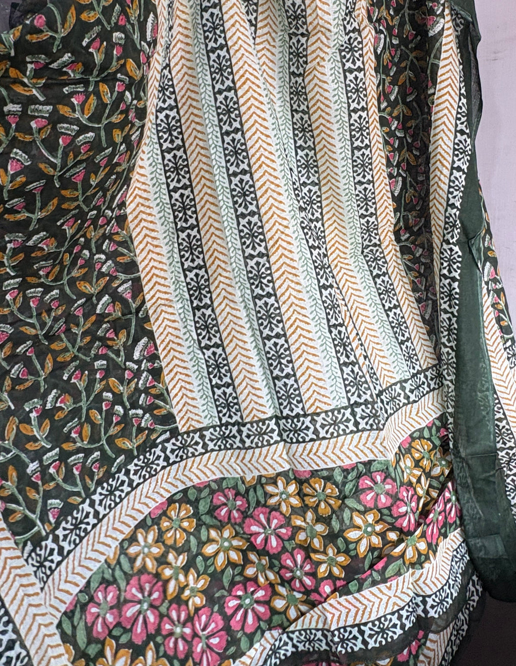 Midnight Floral Designer Suit (freesize)