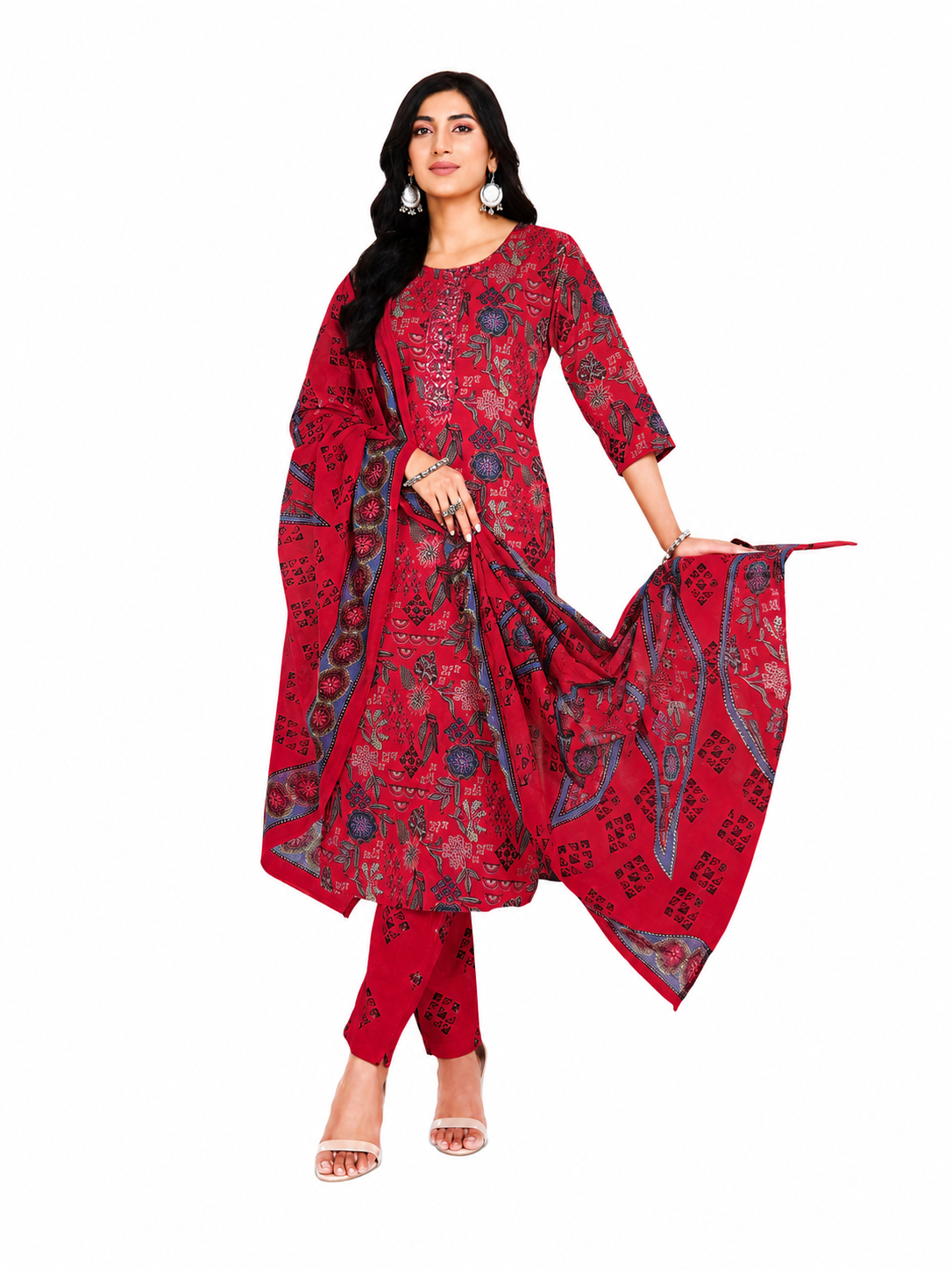 Scarlet Charm Cotton Suit (freesize)