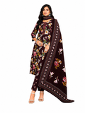 Royal Wine Floral Suit Set (freesize)