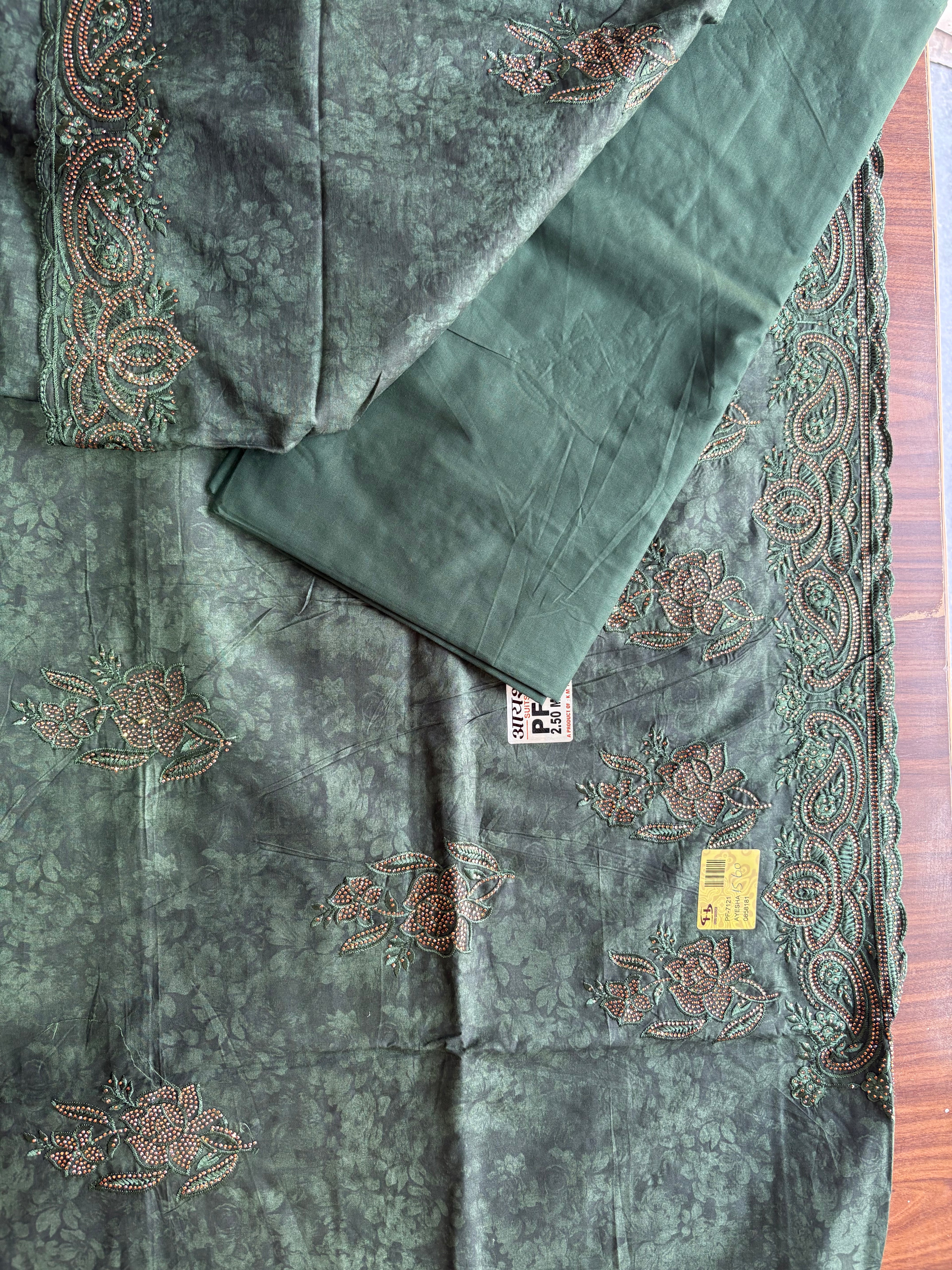Zari work 100% cotton