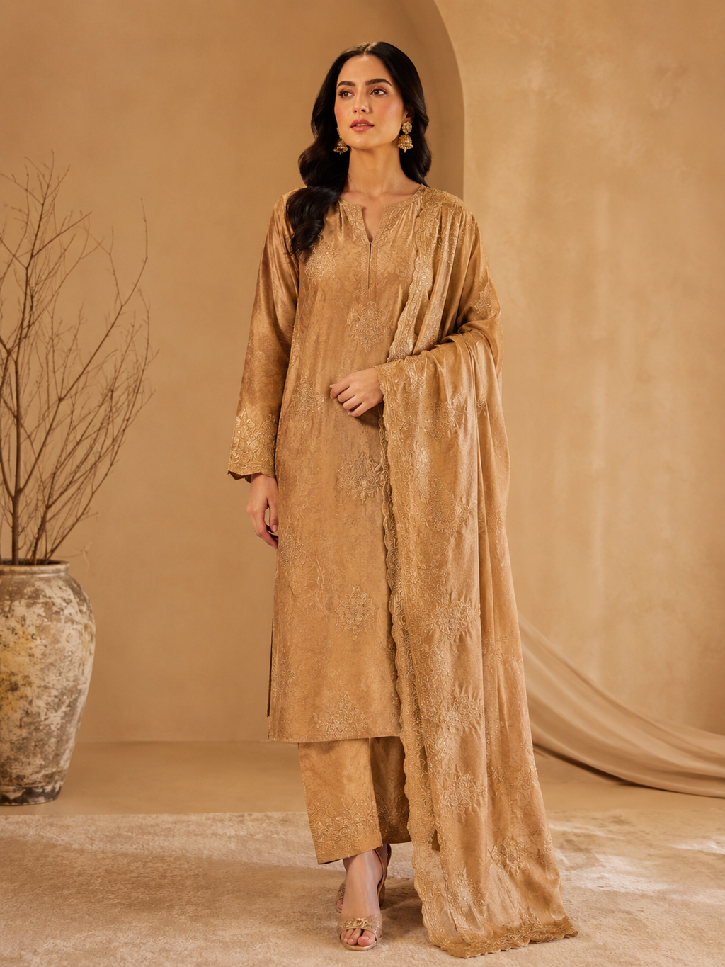 Zari work 100% cotton