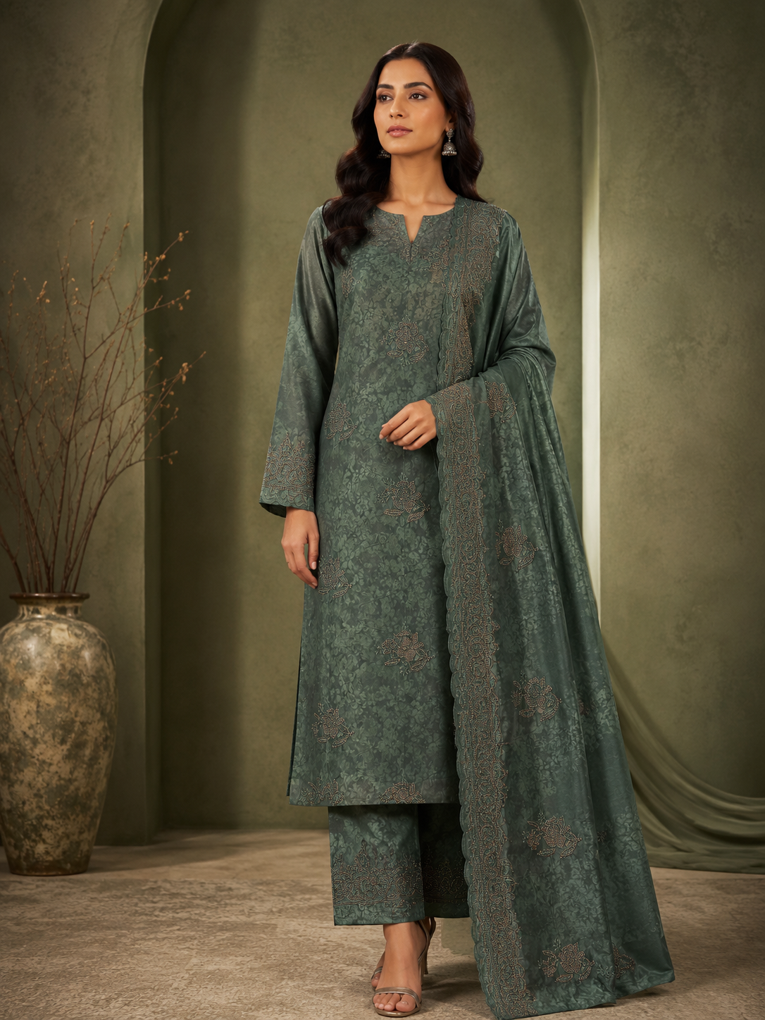 Zari work 100% cotton
